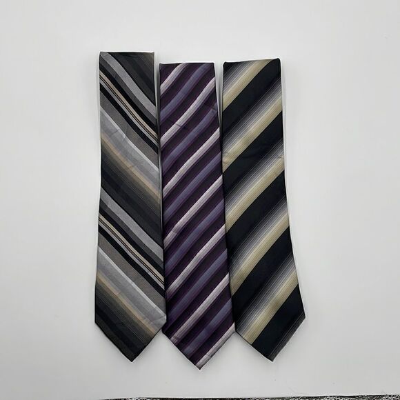 Bundle of three striped van heusen neckties - Picture 1 of 8
